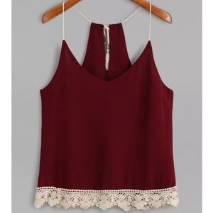 Burgundy Cami Top